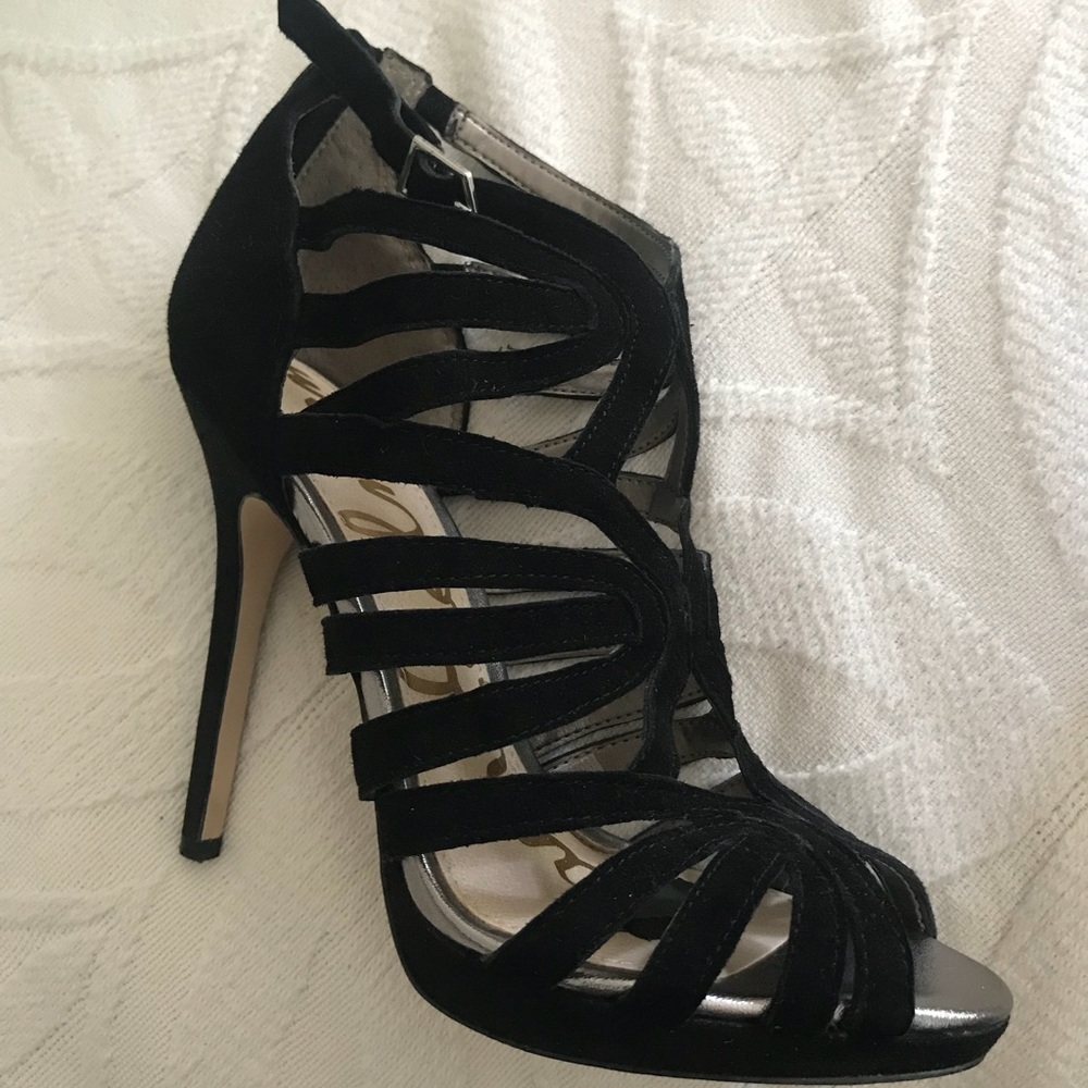 Sam Edelman Eve Black Suede Sandal
